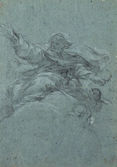 Studie von Gott dem Vater von Pietro da Cortona